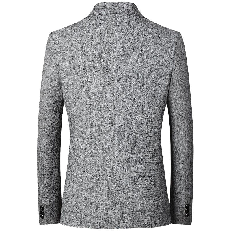 Men's casual suit spring thin style middle-aged iron free men's jacket