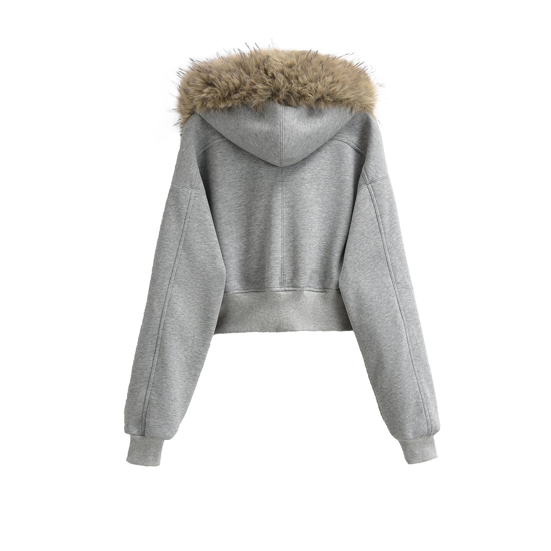 Warm zipper sweatshirt jacket