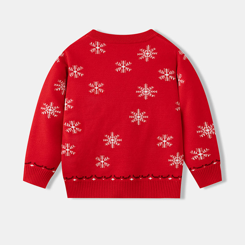 Christmas snowflake gift box baby cartoon base pullover sweater