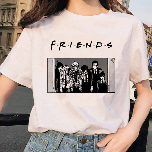 Chainsaw Man Tshirt Women Japanese Anime Pochita T-shirts Gr 1