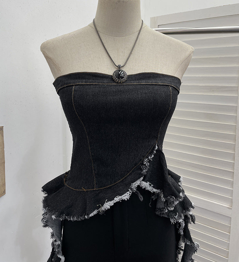 Irregular Hem Crop Top