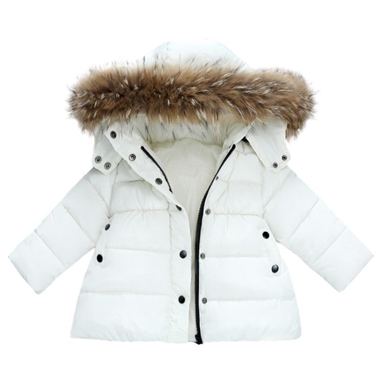 Children's thick cotton jacket down cotton collar cotton jacket