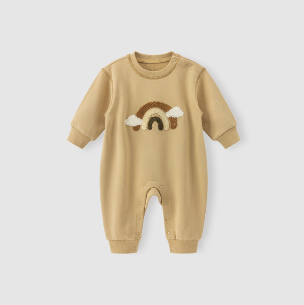 Fleece jumpsuit cute baby boy and girl clothes climbing clothes outdoor warm clothes