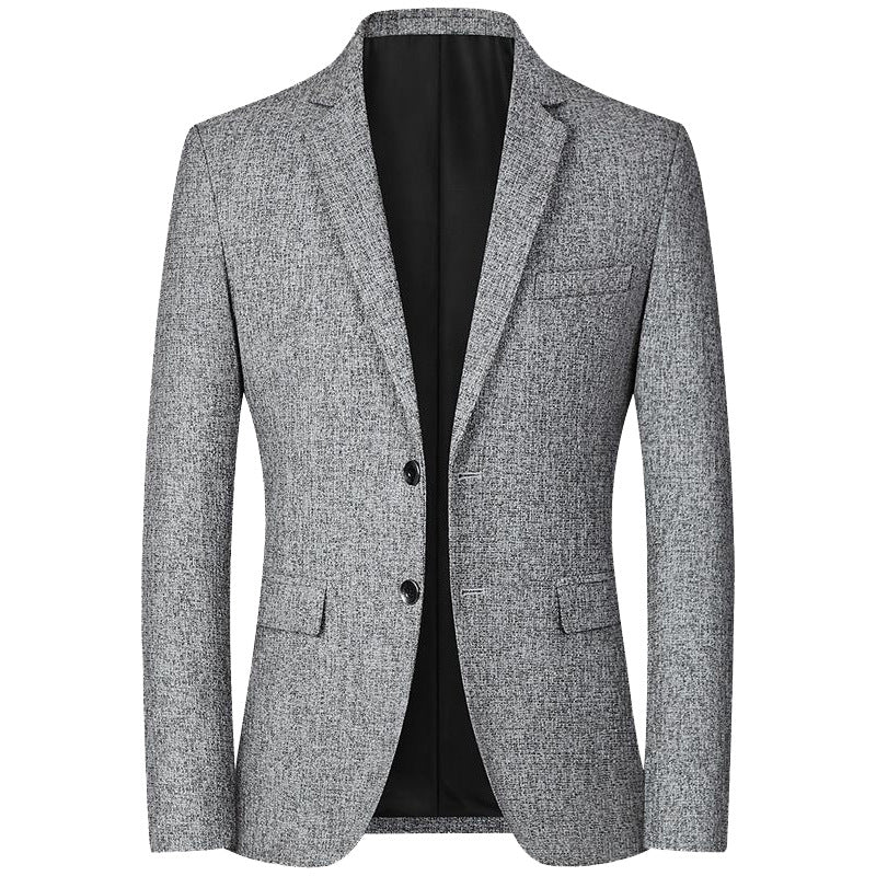 Men's casual suit spring thin style middle-aged iron free men's jacket
