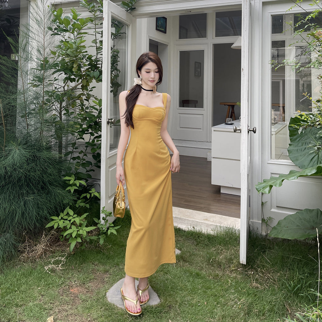 Strap strap simple slim fit waist bag hip dress