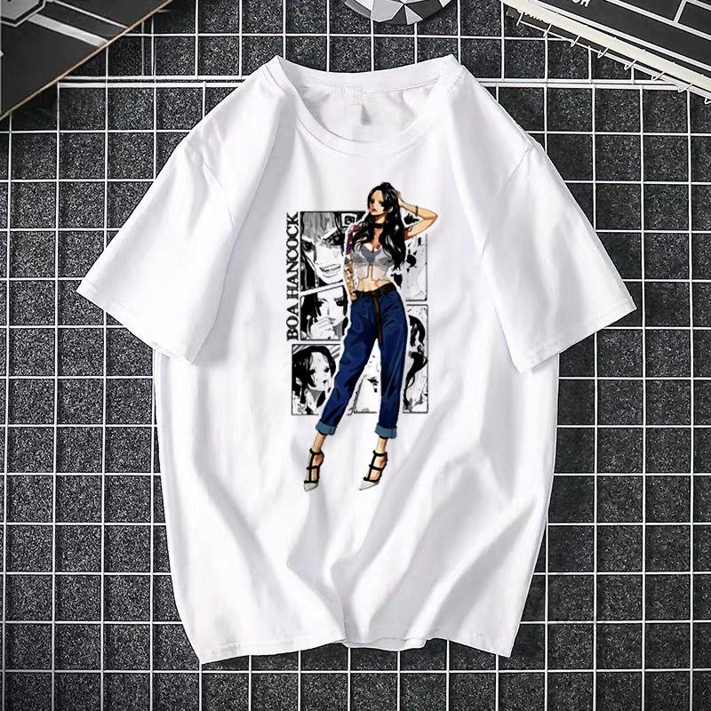 ONE PIECE Pirate King Luffy Fourth Grade Printed T-shirt Thin Top Short Sleeve Anime  Tshirt