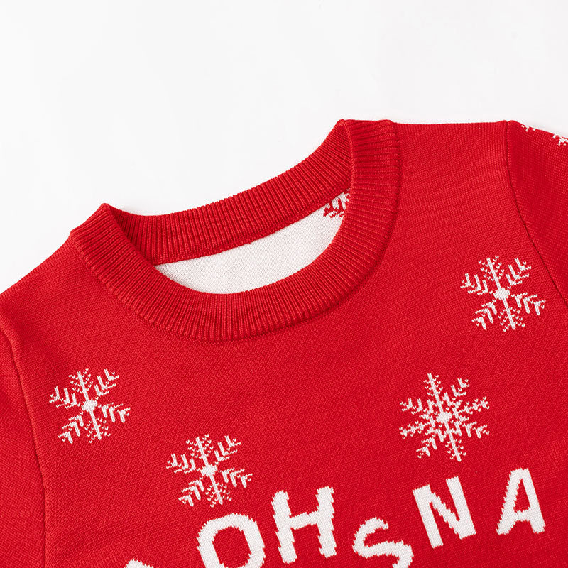 Christmas snowflake gift box baby cartoon base pullover sweater