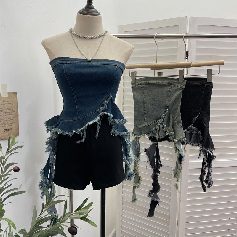 Irregular Hem Crop Top