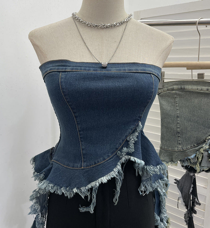 Irregular Hem Crop Top