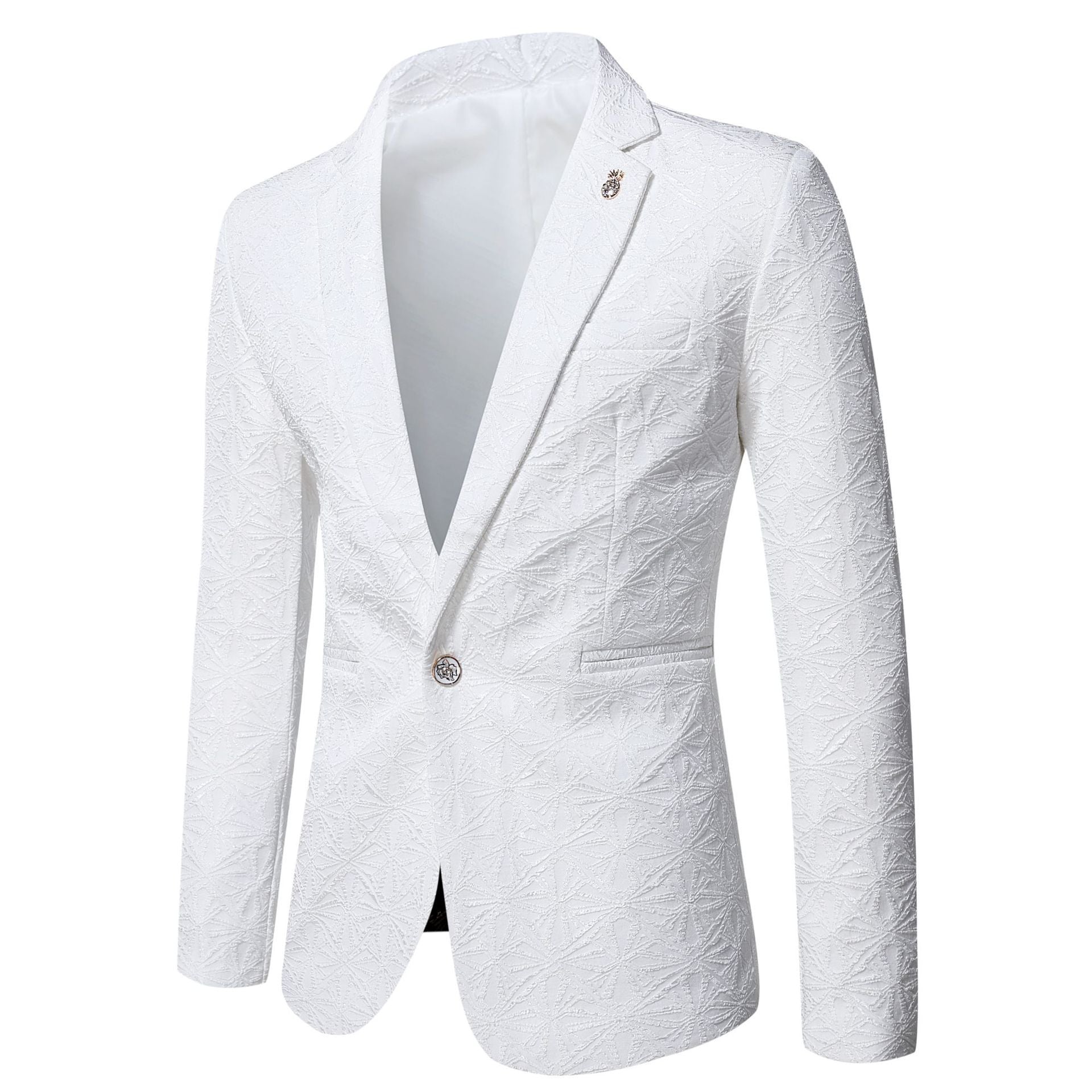 Jacquard youth slim fit suit formal single top jacket