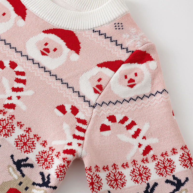 Santa Claus baby base knitted sweater children's pullover sweater