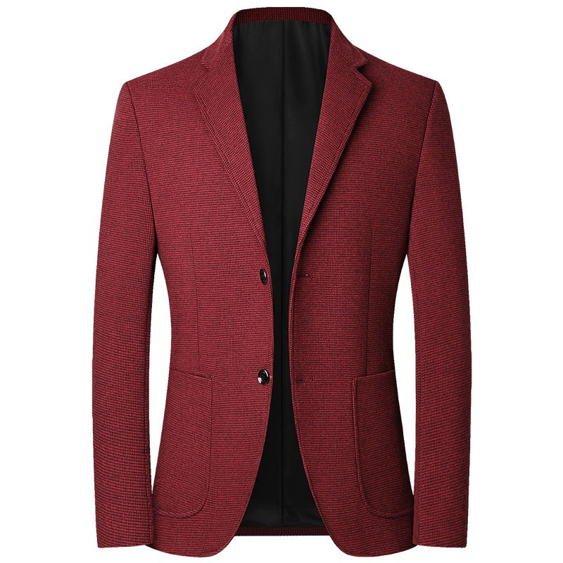 Middle aged men's suit casual dad suit single piece suit jacket