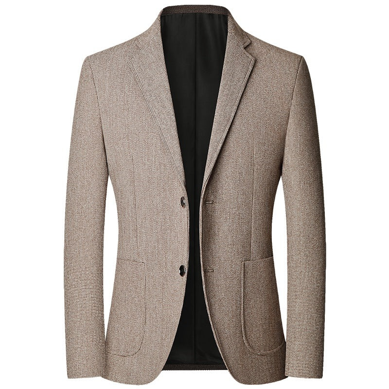 Middle aged men's suit casual dad suit single piece suit jacket
