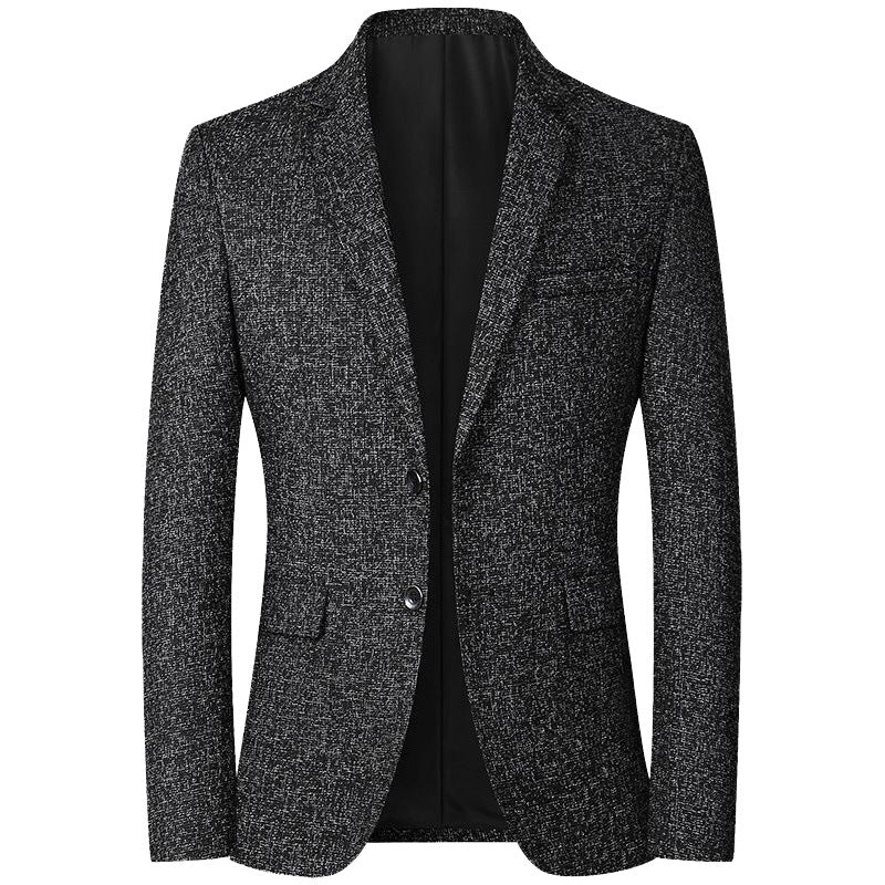 Men's casual suit spring thin style middle-aged iron free men's jacket