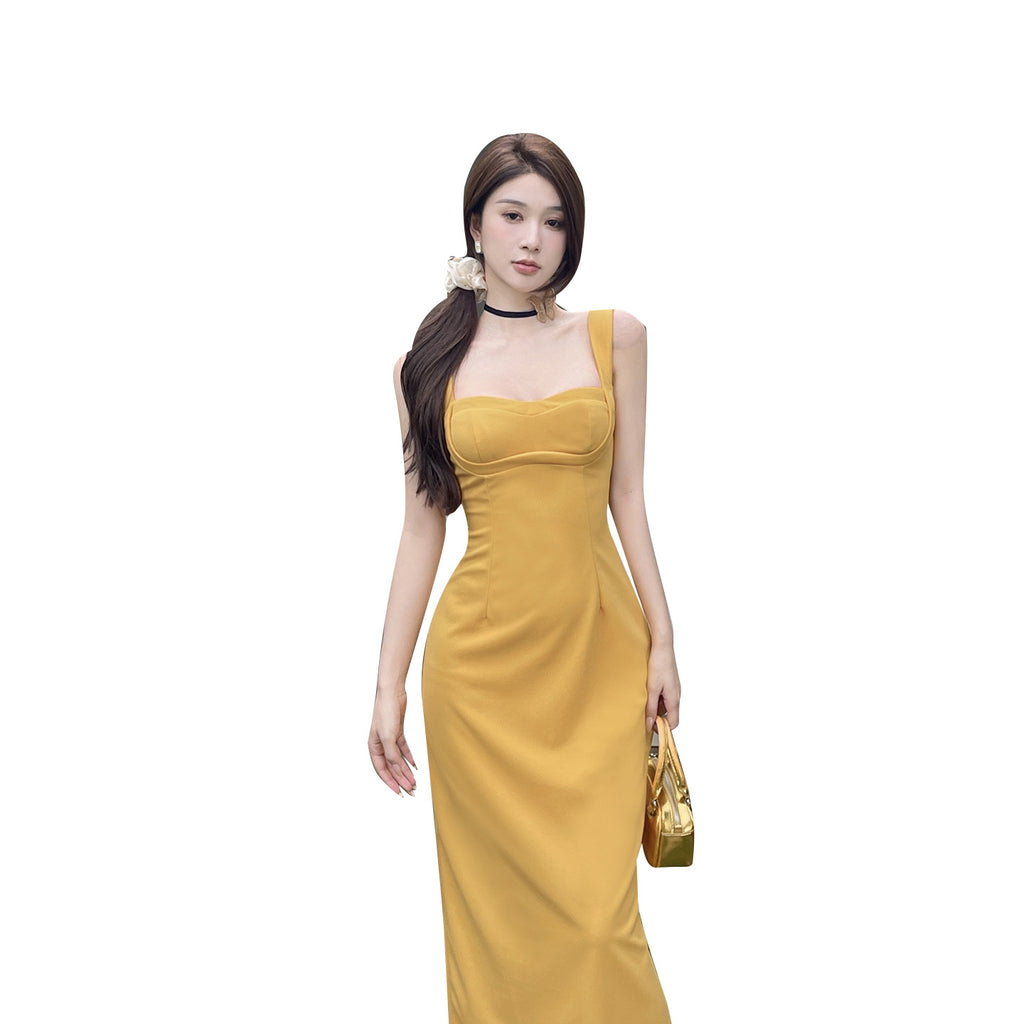 Strap strap simple slim fit waist bag hip dress
